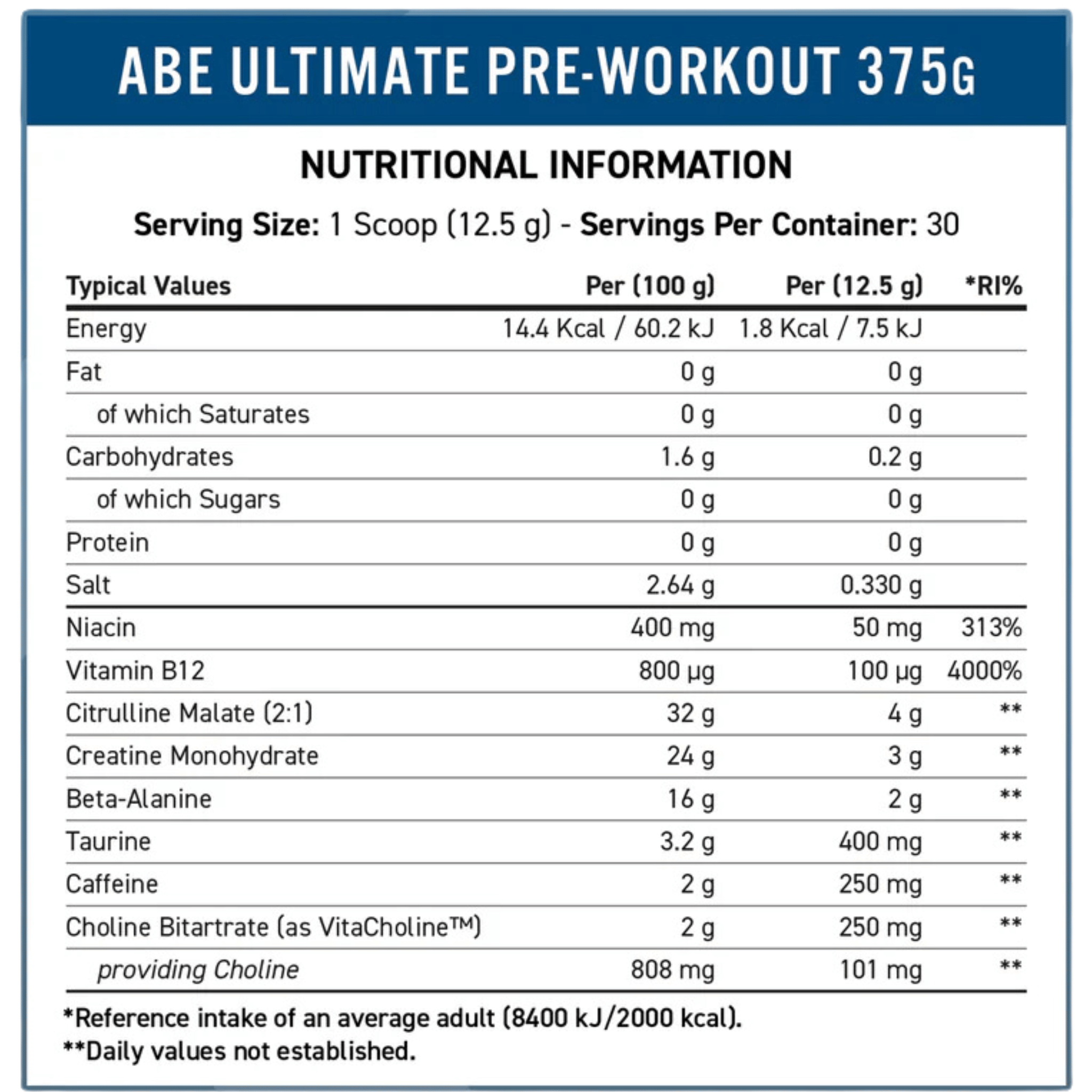 A.B.E Ultimate Pre-Workout